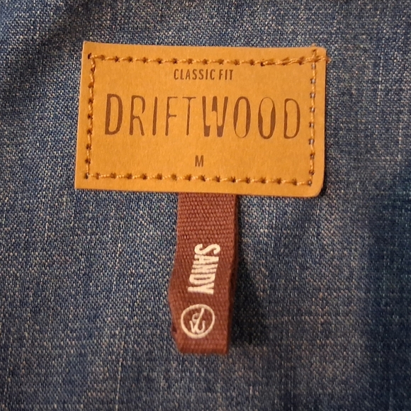 DRIFTWOOD Floral Embroidered Denim Shirt - Picture 7 of 7